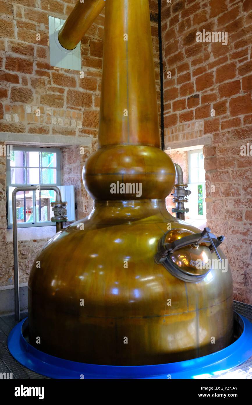 Annandale distillery, spirit still, Dumfries and Galloway Stock Photo