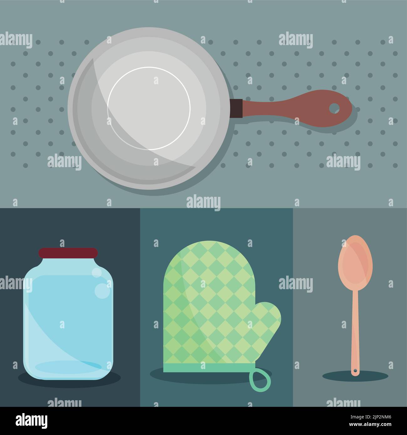 kitchen utensils cartoon Stock Vector Image & Art - Alamy