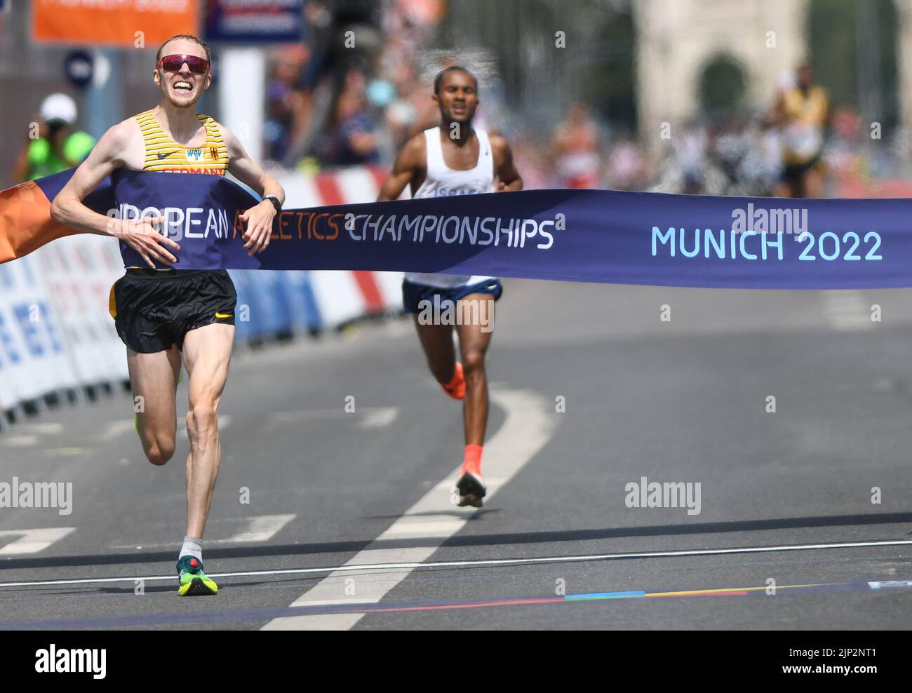 Richard Ringer: Marathon Gold Medal. European Championships Munich 2022 Stock Photo