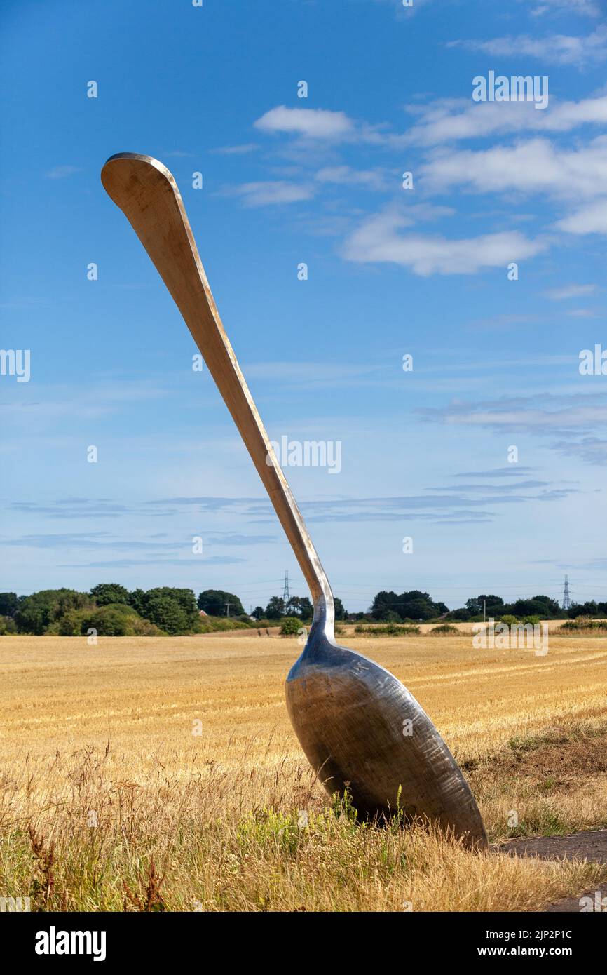 Eat for england (the giant spoon) A giant piece of cutlery designed to