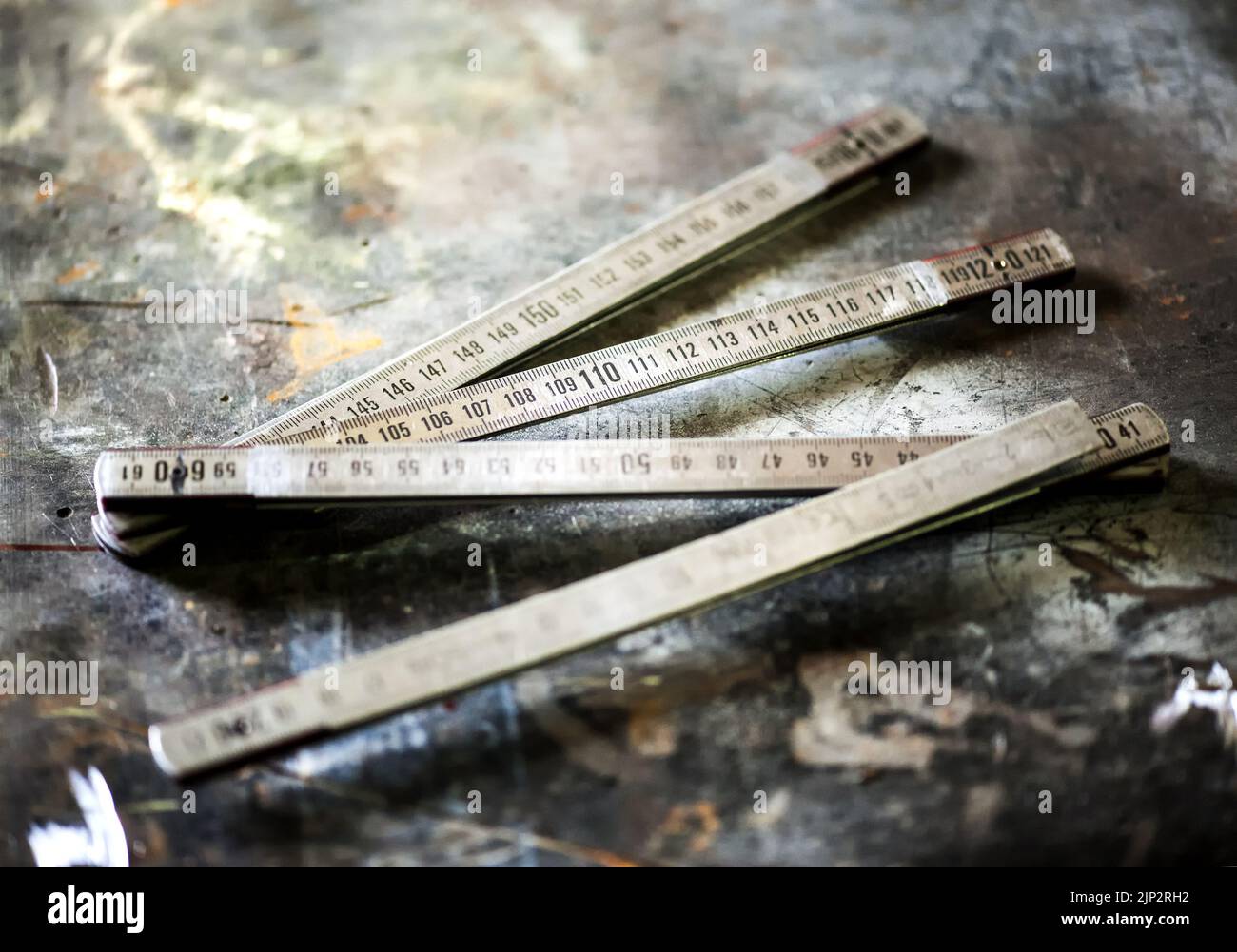 yardstick, folding rule, rule, ruler, yard stick, yardsticks Stock