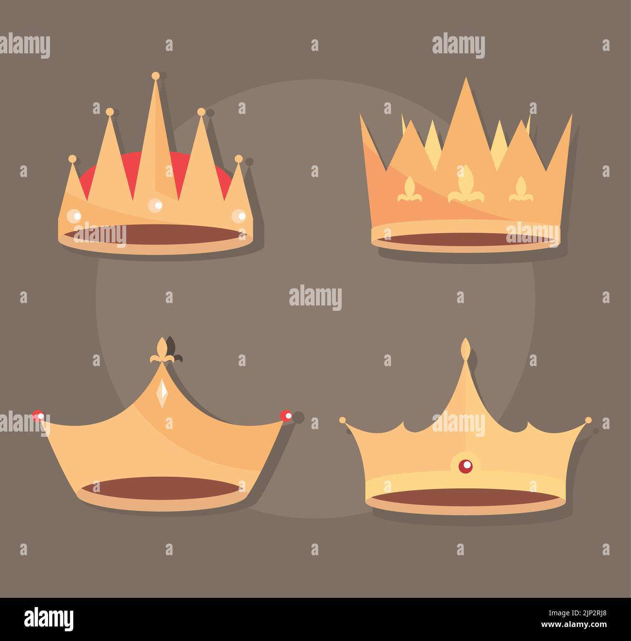 set of gold crown Stock Vector Image & Art - Alamy