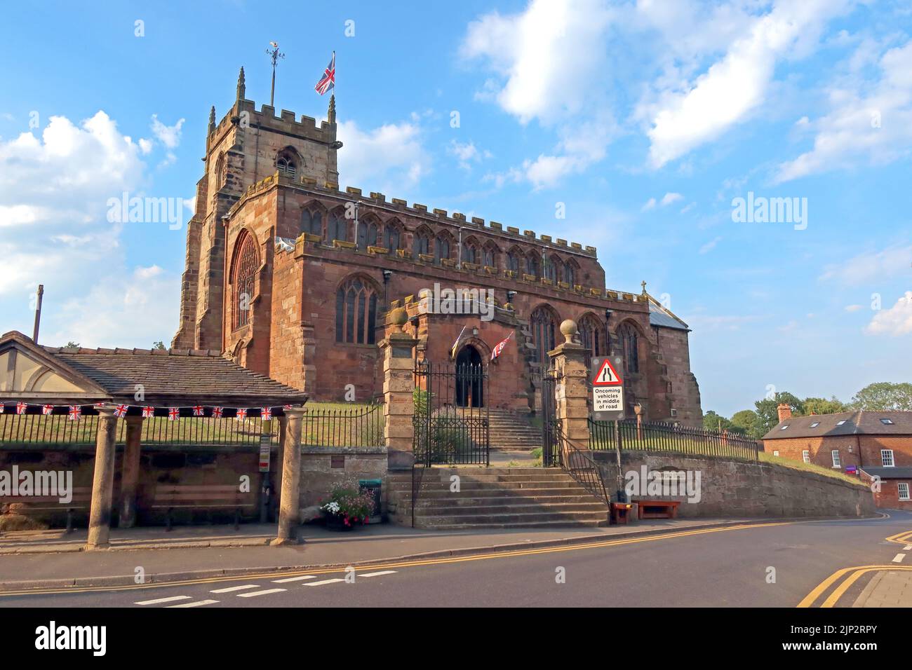 Parish Church of St James The Great, Audlem, A529, Audlem, Crewe, Cheshire, England, UK,  CW3 0AB Stock Photo