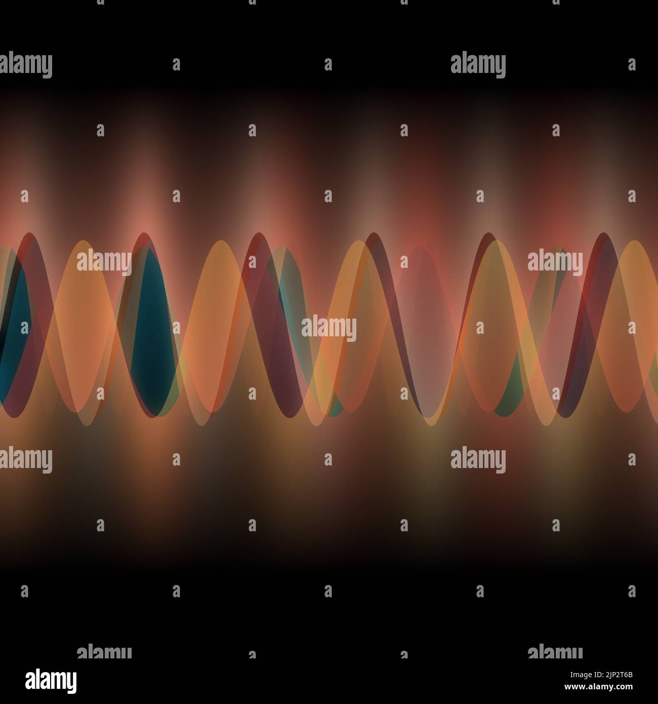 Illustration of multiple waves oscillating or overlapping by many small ...