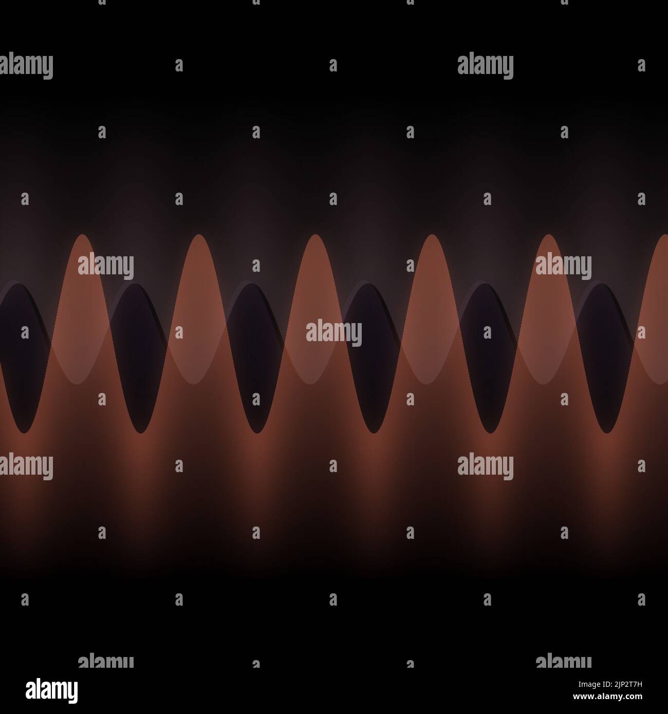 Illustration of multiple waves oscillating or overlapping by many small ...