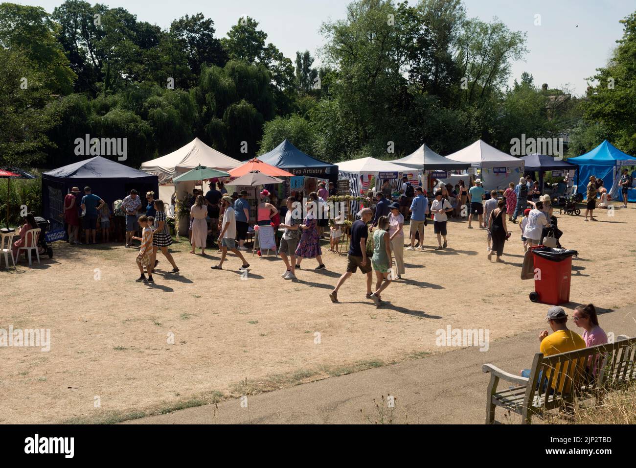 Art in the Park, Leamington Spa, Warwickshire, UK. August 2022 Stock Photo