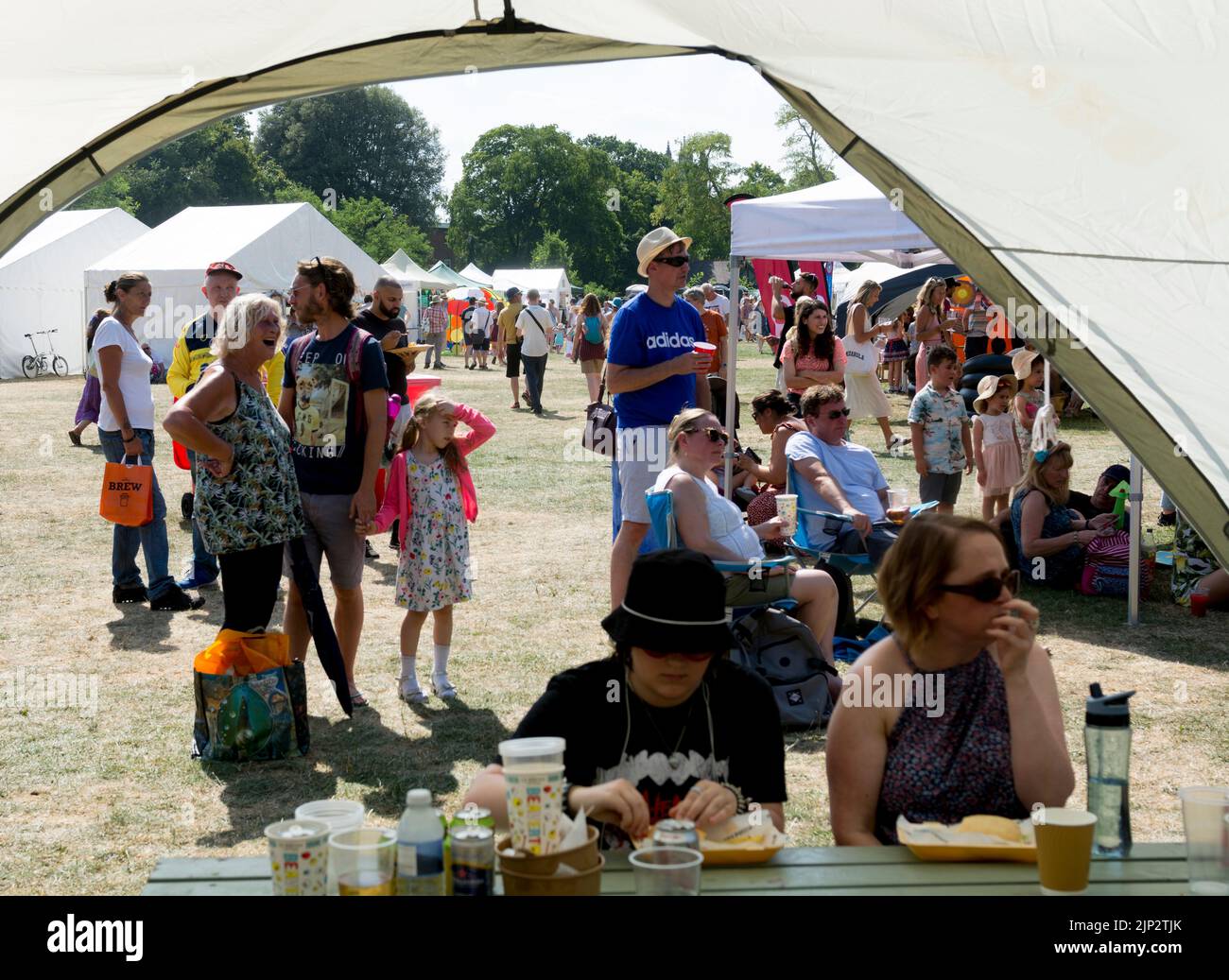 Art in the Park, Leamington Spa, Warwickshire, UK. August 2022 Stock Photo