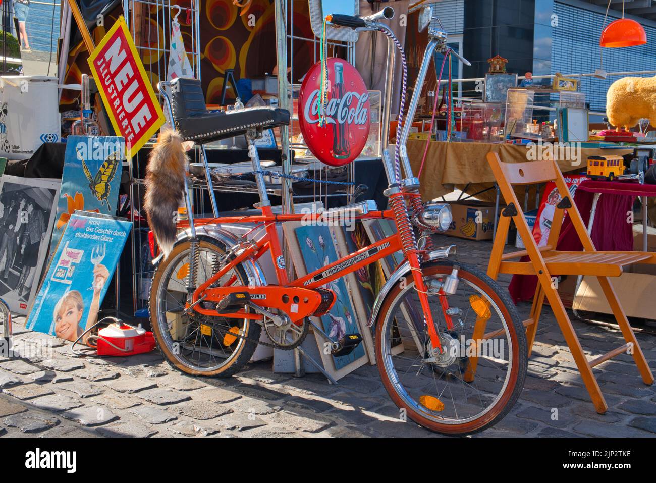 bike from the seventies it was called a bonanza bike on an antique market Stock Photo
