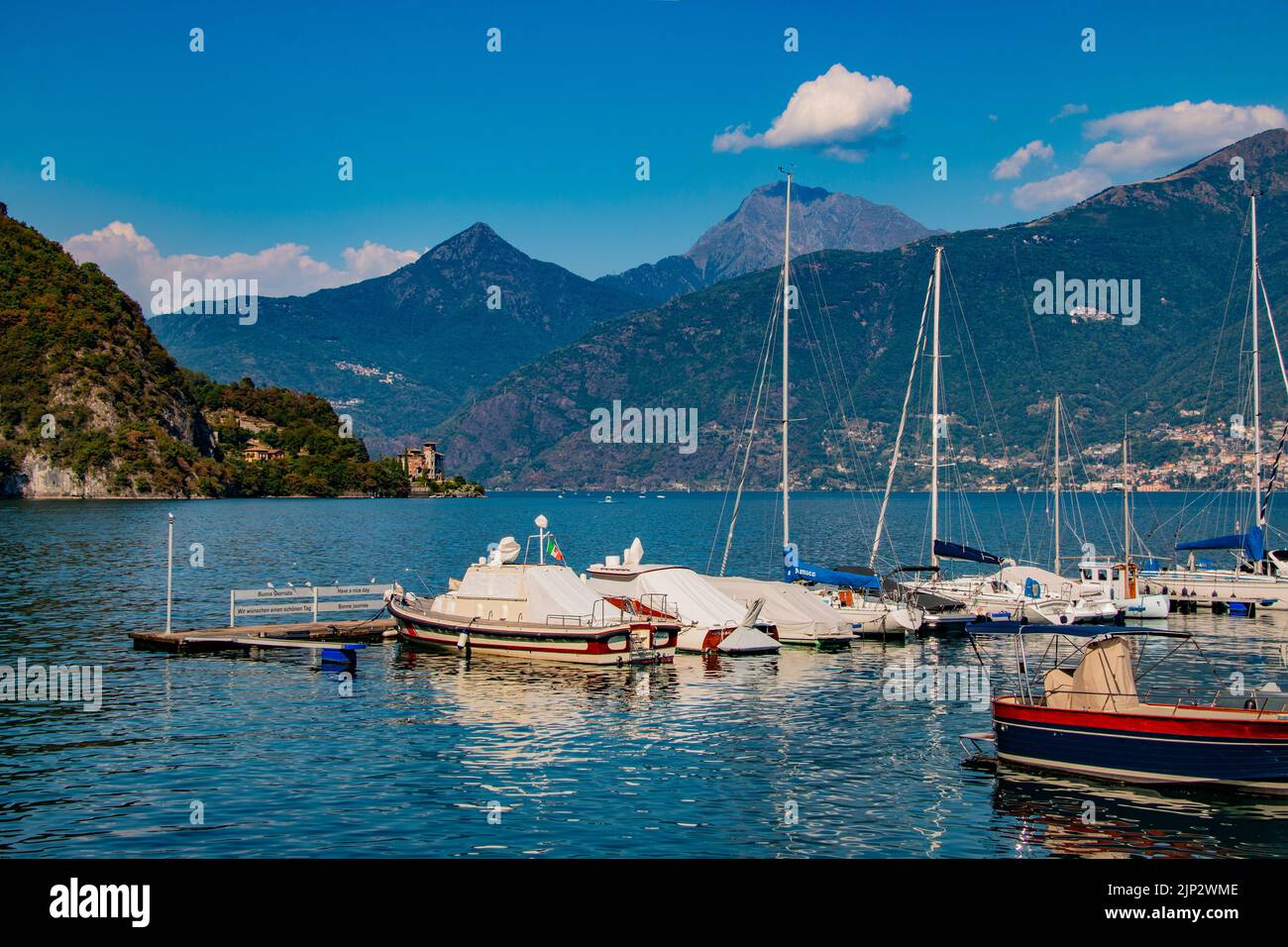 Beautiful, historic Villa La Gaeta on Lake Como, Lombardie, Italy Stock Photo