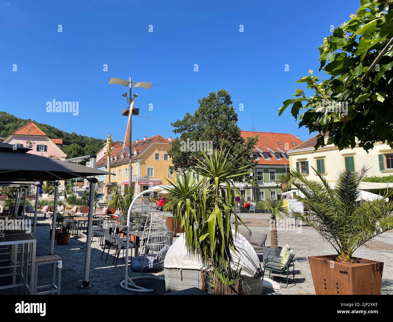 Hartberg City in Steiermark Austria Stock Photo