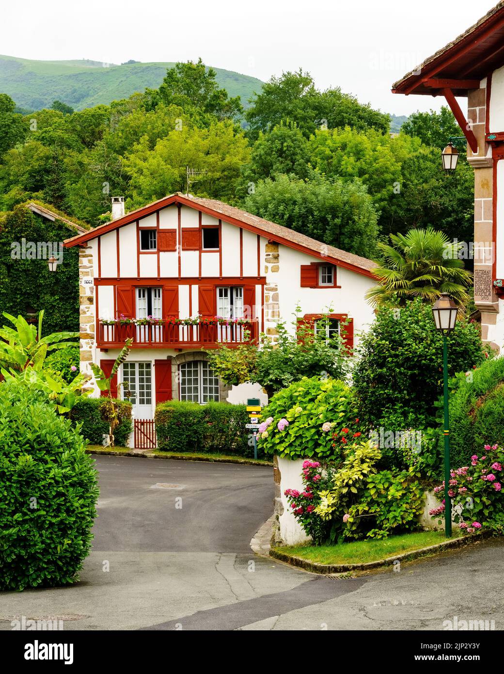 Streets, houses and typical architecture of the village Sare in the