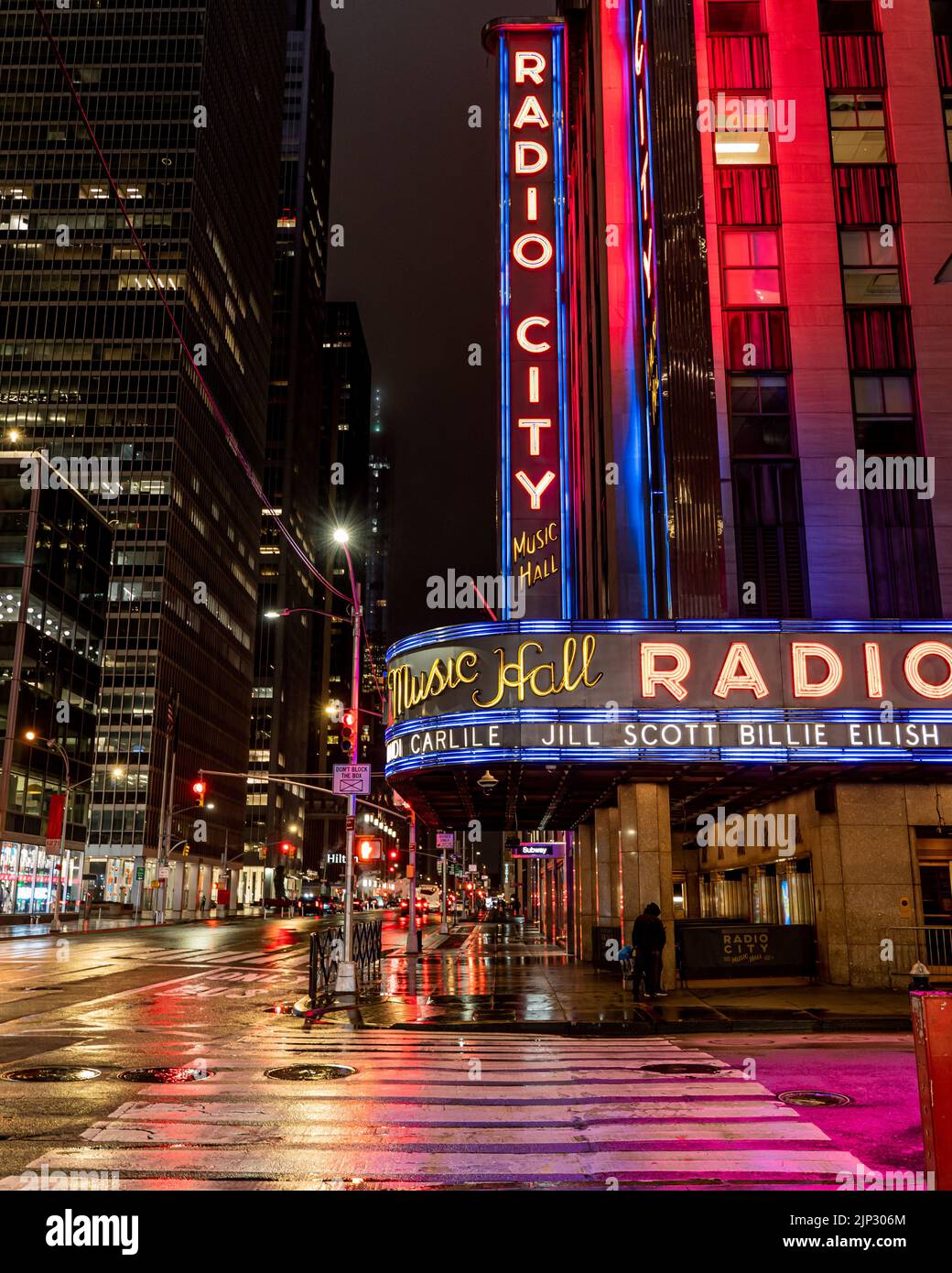 The beautiful Radio City Music Hall in Manhattan, New York City on a ...