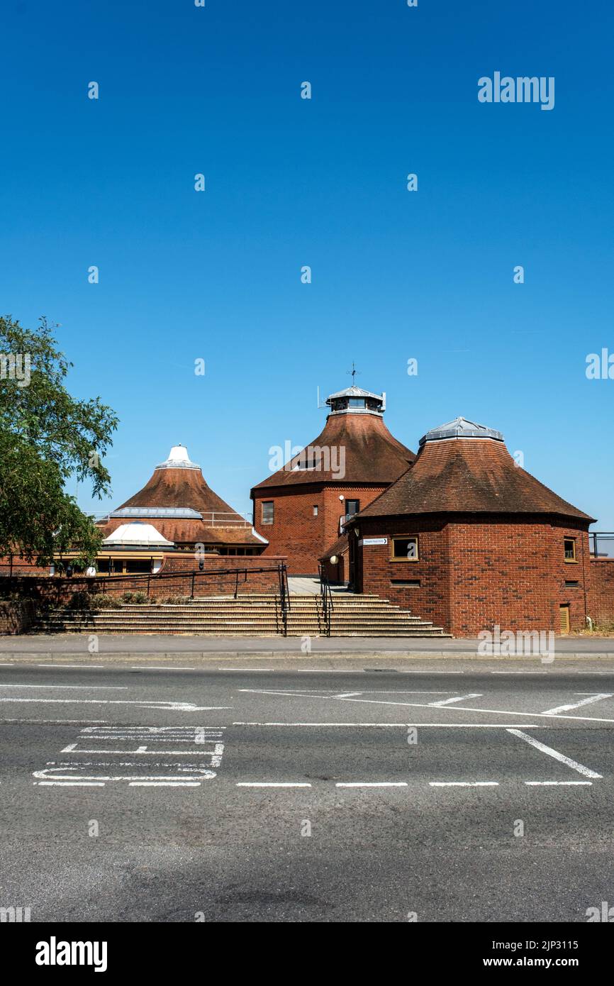 Dorking, Surrey Hills, London UK, August 13 2022, Mole Valley District Council Offices With No People Stock Photo