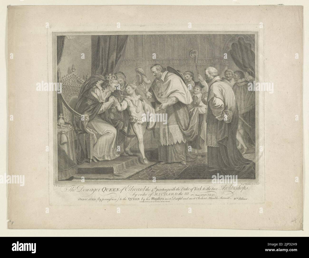 The dowager Queen of Edward the 4th, parting with the Duke of York to