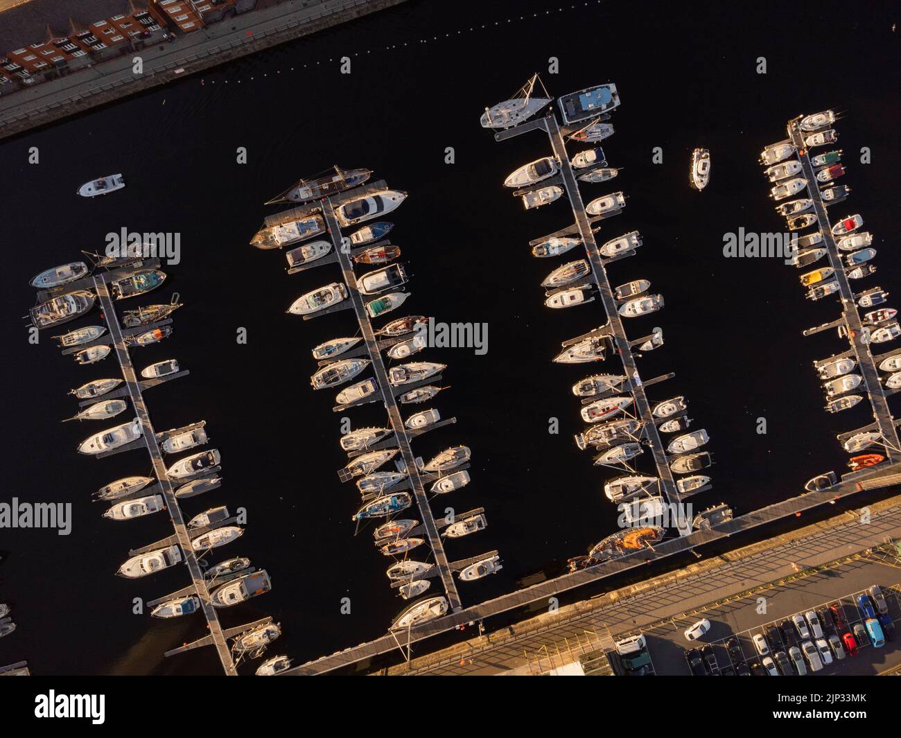 Aerial views of Swansea Maritime Quarter Stock Photo Alamy