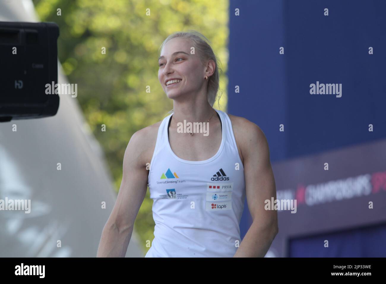 Munich, Germany. 14th Aug, 2022. MUNICH, GERMANY AUGUST 14 Sport Climbing Day 4 European