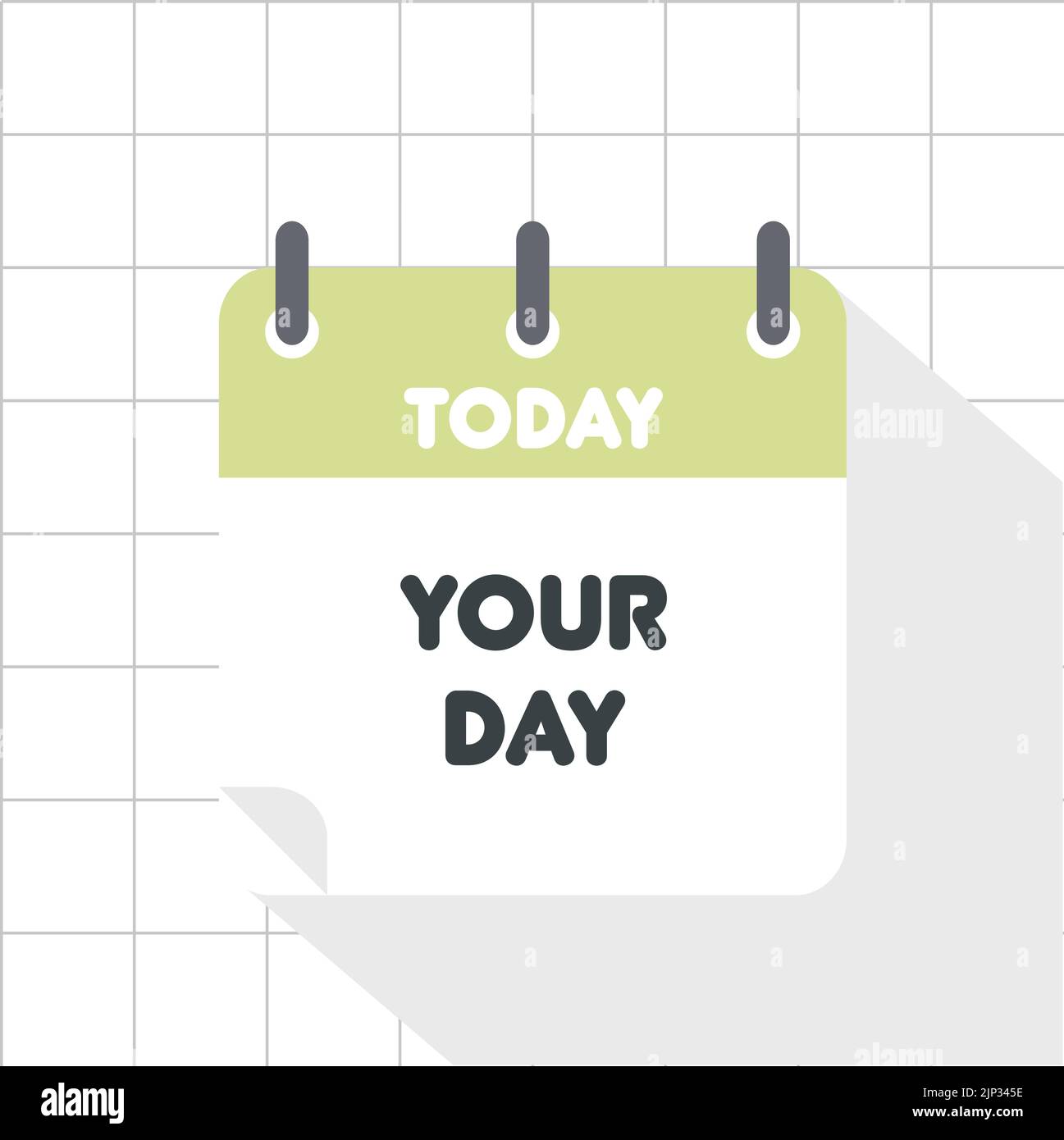 Calendar icon illustration where the month is word today and day is