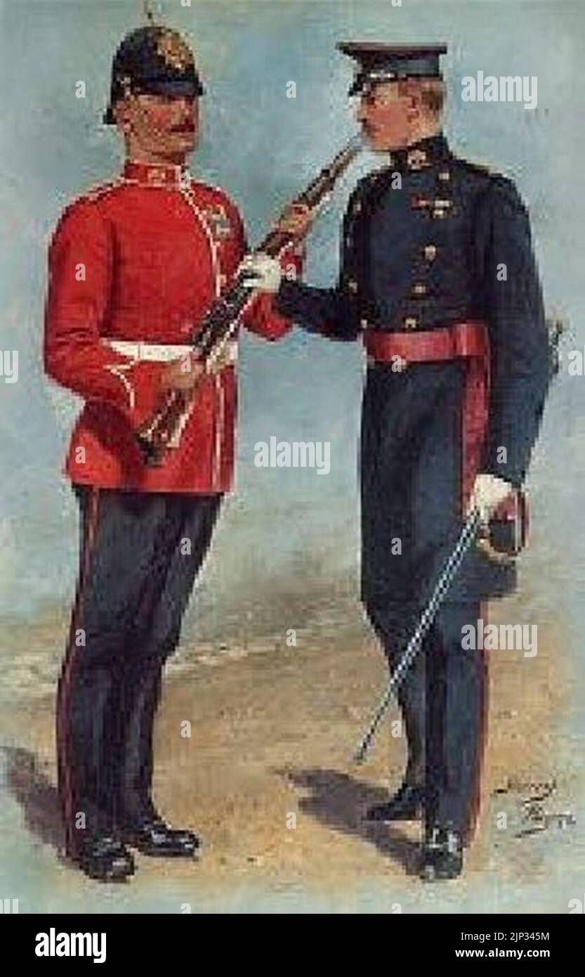 The Duke of Wellington's Regiment by Harry Payne Stock Photo