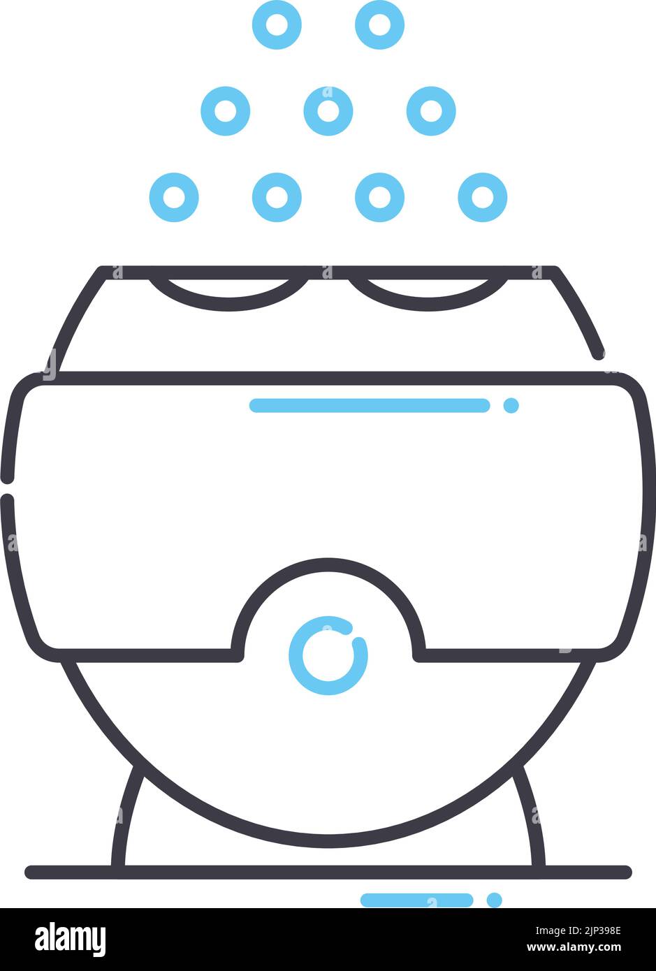 air purifier line icon, outline symbol, vector illustration, concept ...