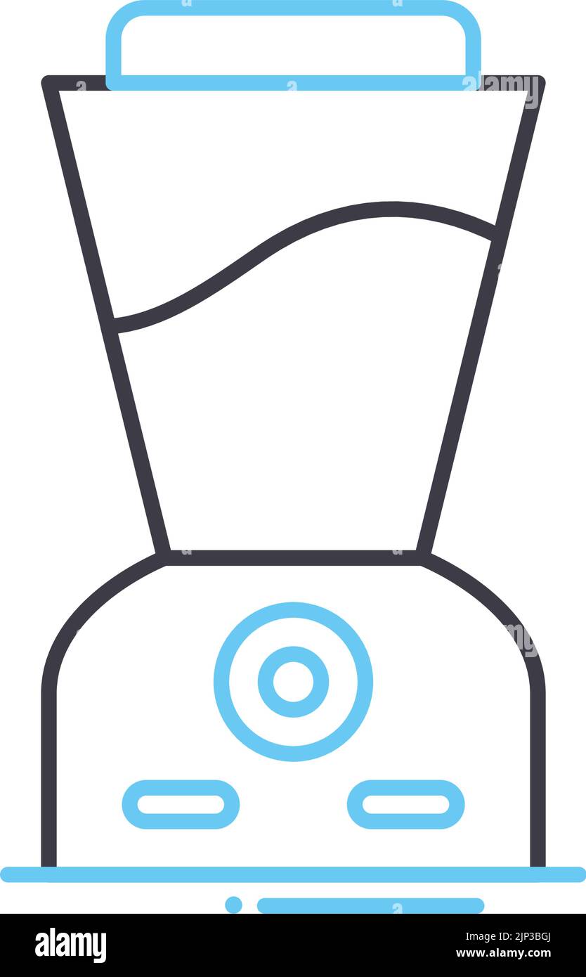 blender line icon, outline symbol, vector illustration, concept sign Stock Vector Image & Art