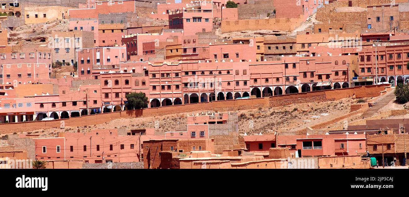 Boumalne-Dadès city, Drâa-Tafilalet, Tinghir, Morocco, Africa Stock Photo