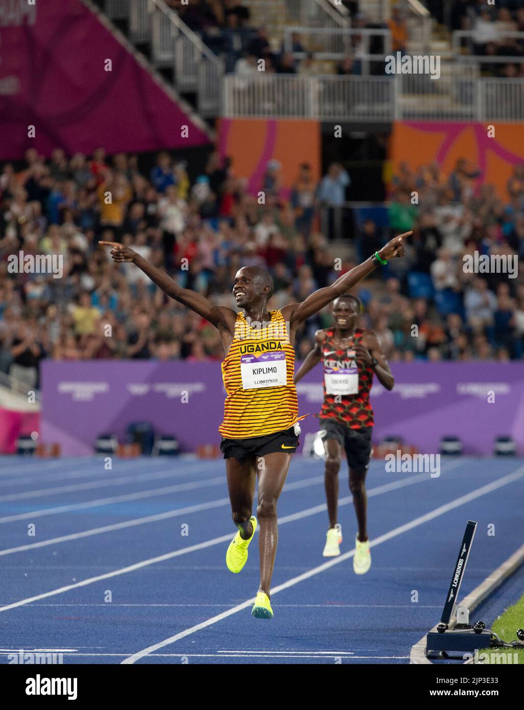 Jacob Kiplimo of Uganda competing in the men's 10,000m final at the