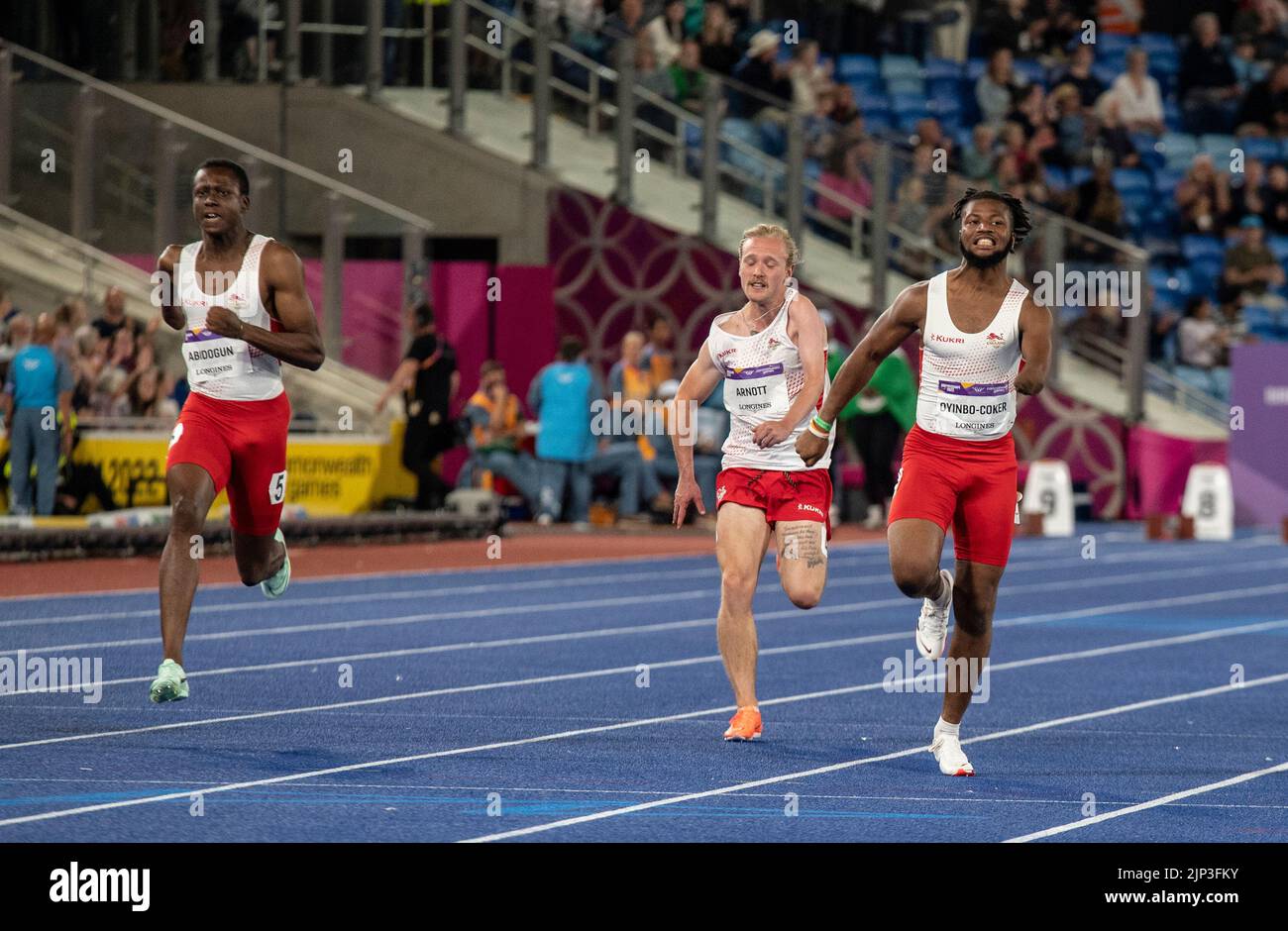 Temitayo OyinboCoker of England competing in the men's T45/47 100m