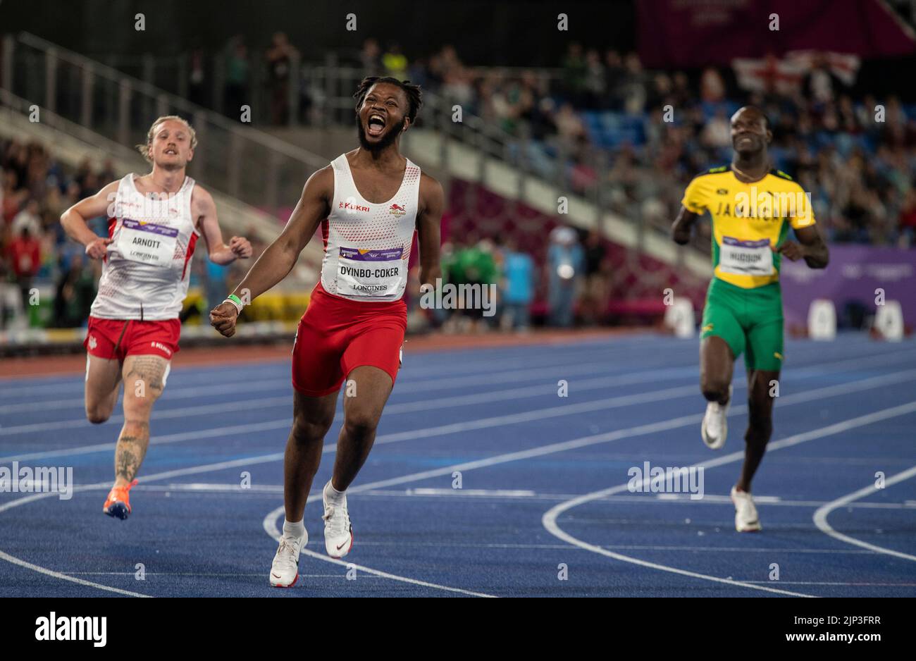 Temitayo OyinboCoker of England competing in the men's T45/47 100m