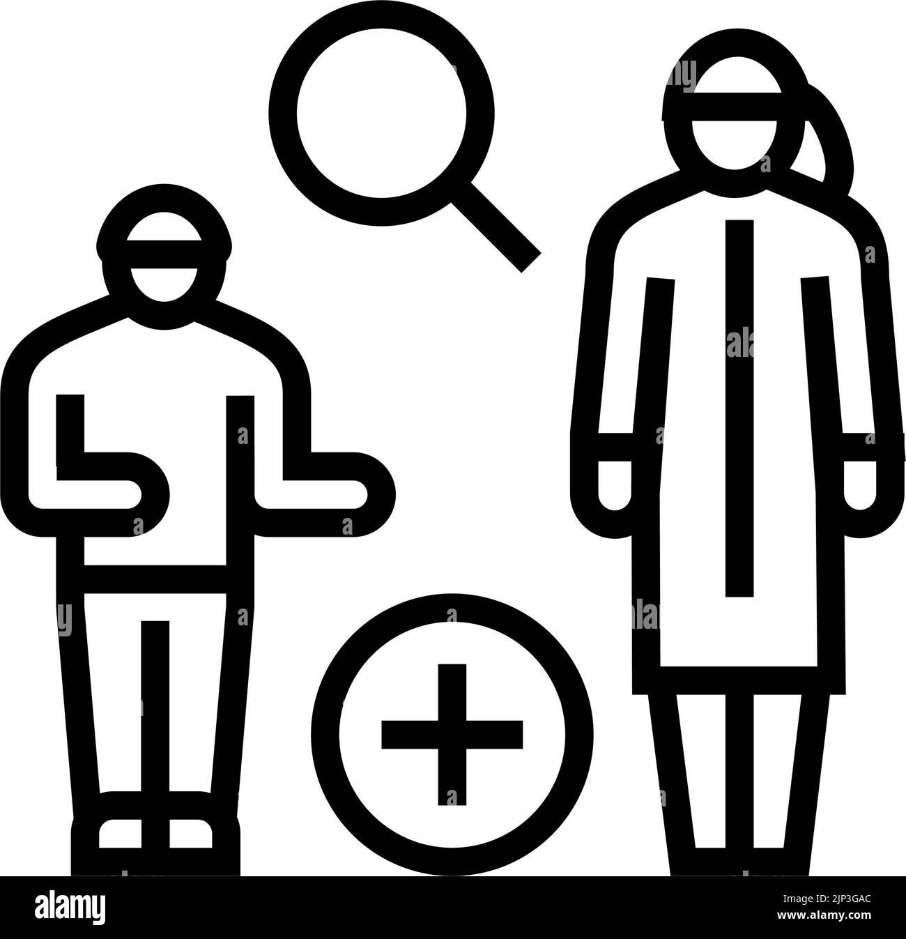 physician-visit-health-check-line-icon-vector-illustration-stock-vector