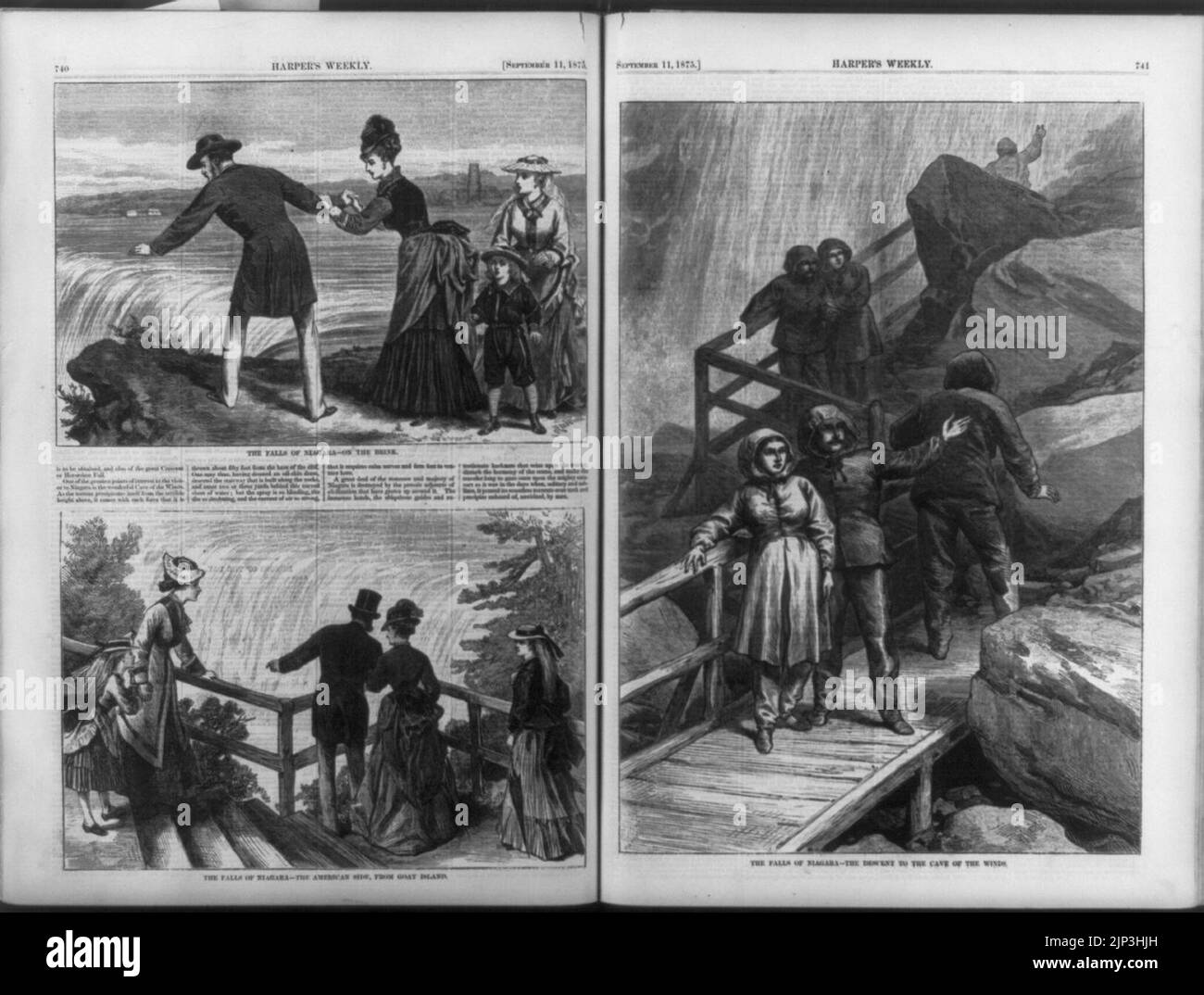 The Falls of Niagara On the BrinkThe American Shoe, from Goat Island