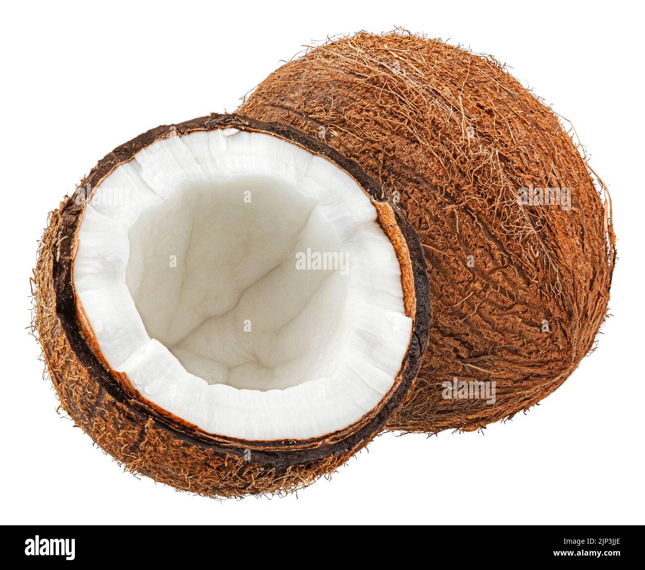 Coconut isolated on white background with clipping path Stock Photo