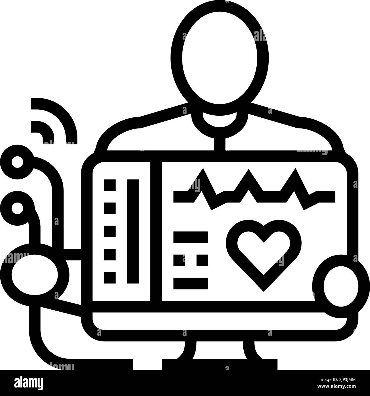 electrocardiogram-health-check-line-icon-vector-illustration-stock