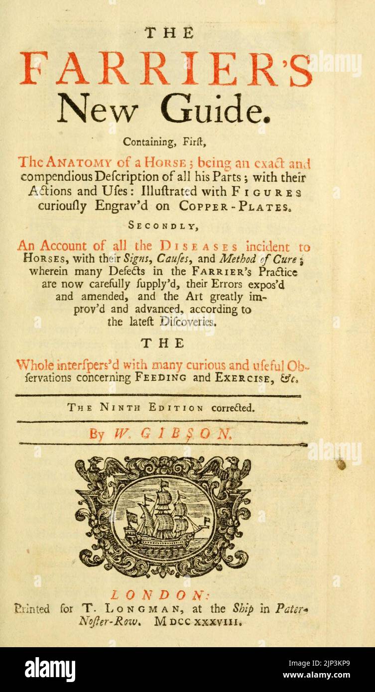 The farrier's new guide Stock Photo Alamy