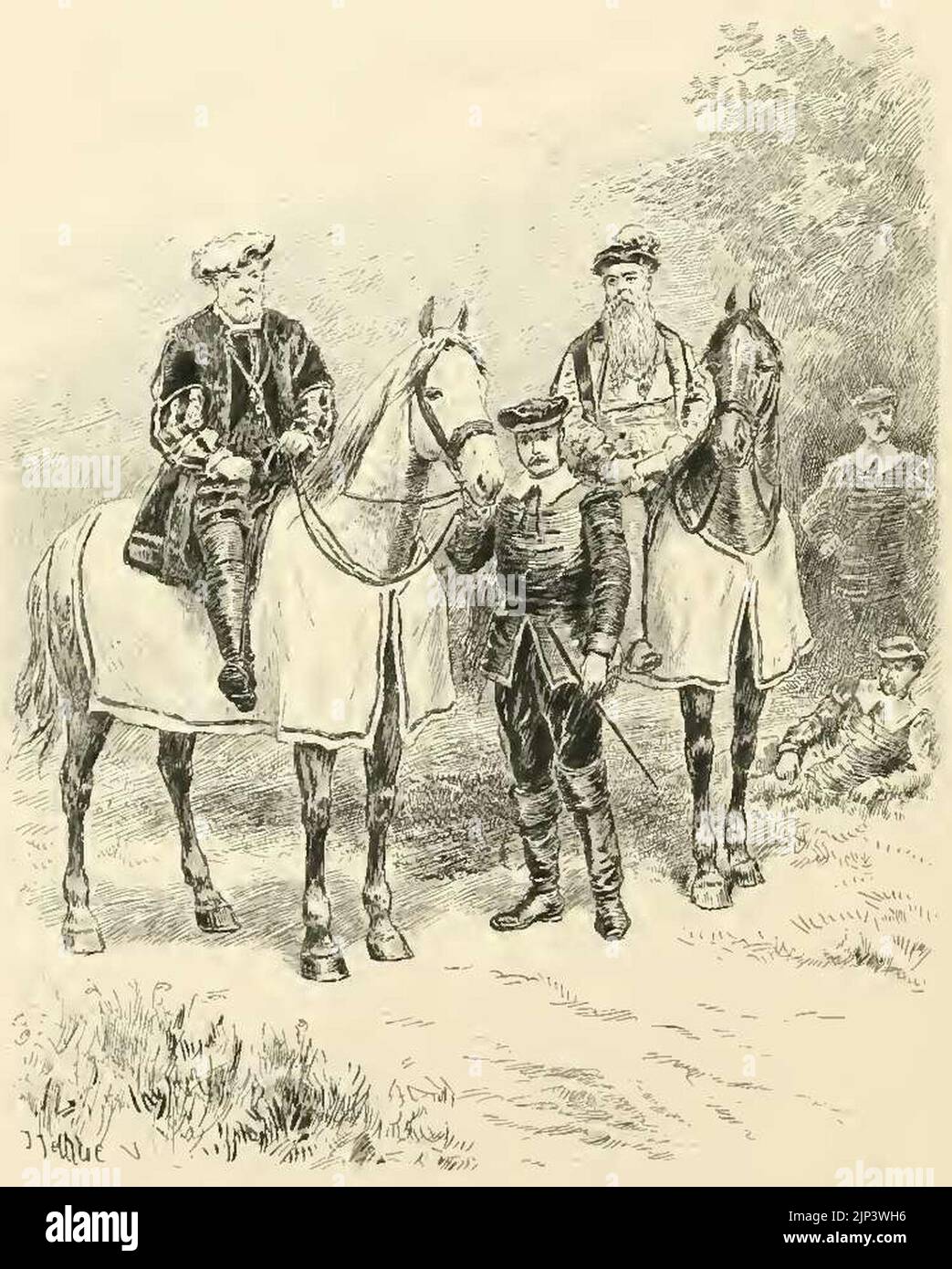 The first two Members of Parliament for Ripon Stock Photo - Alamy
