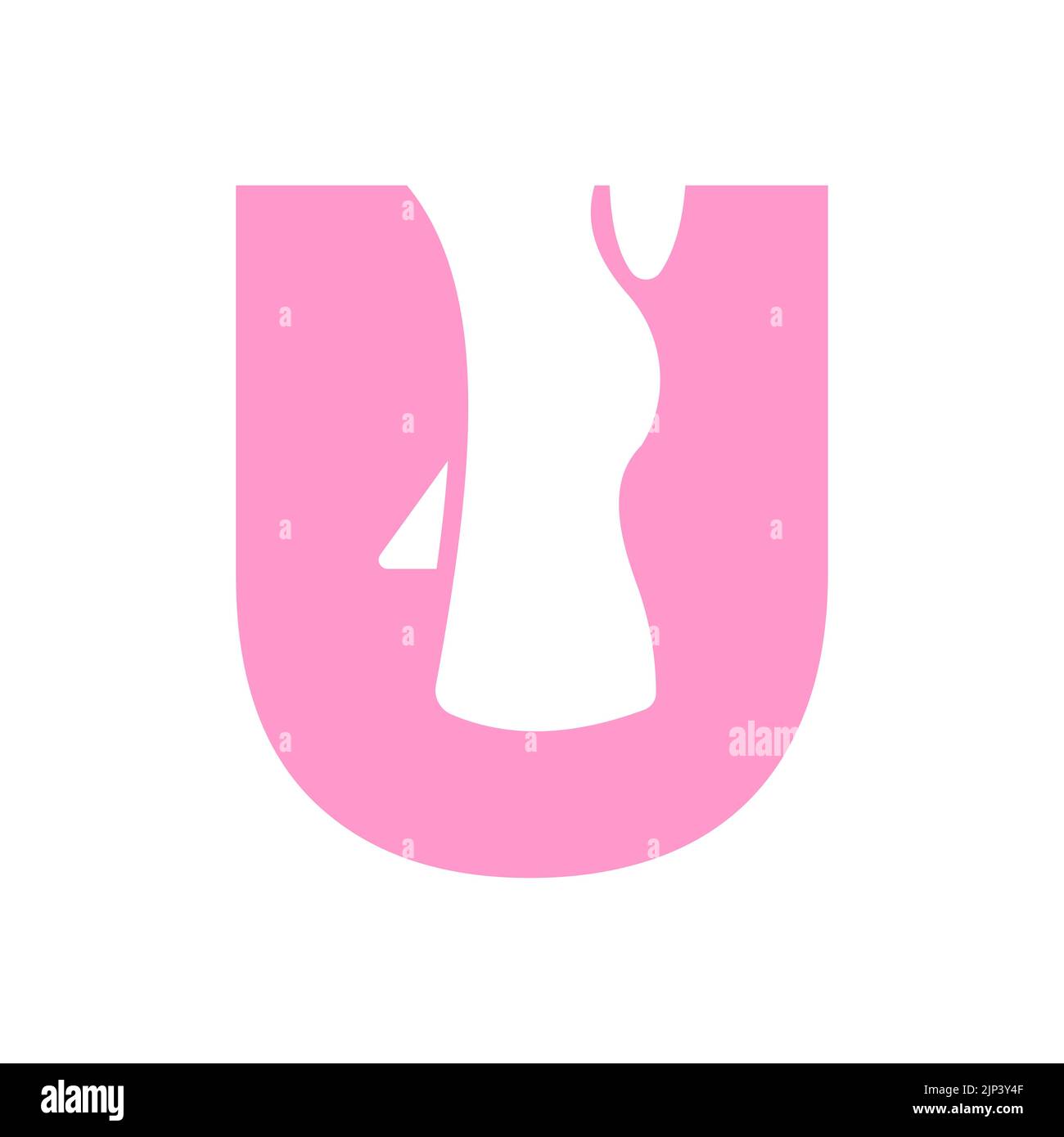 Letter U Foot Treatment Logo and Foot Surgery Logo Template Concept