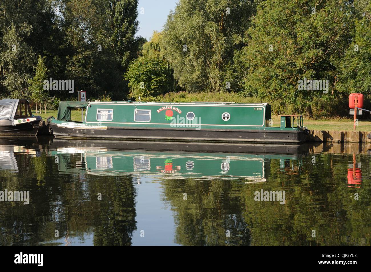 Barges on River Great Ouse, St Neots, Cambridgeshire Stock Photo