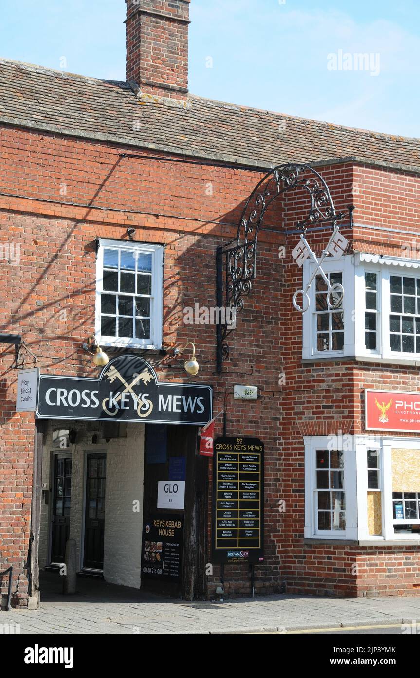 Cross Keys, St Neots, Cambridgeshire Stock Photo