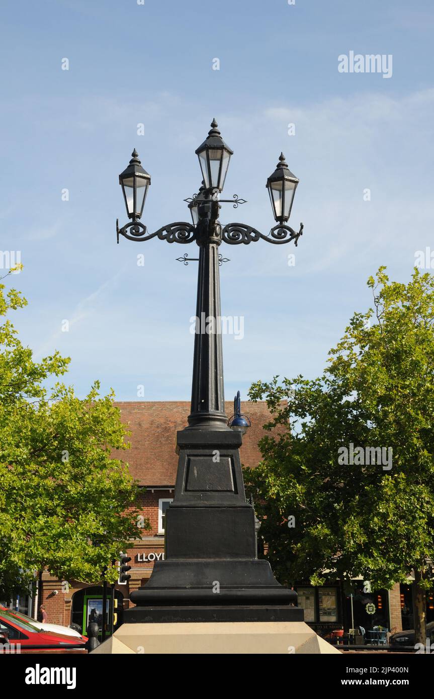 The Pillar, Market Square, St Neots, Cambridgeshire Stock Photo