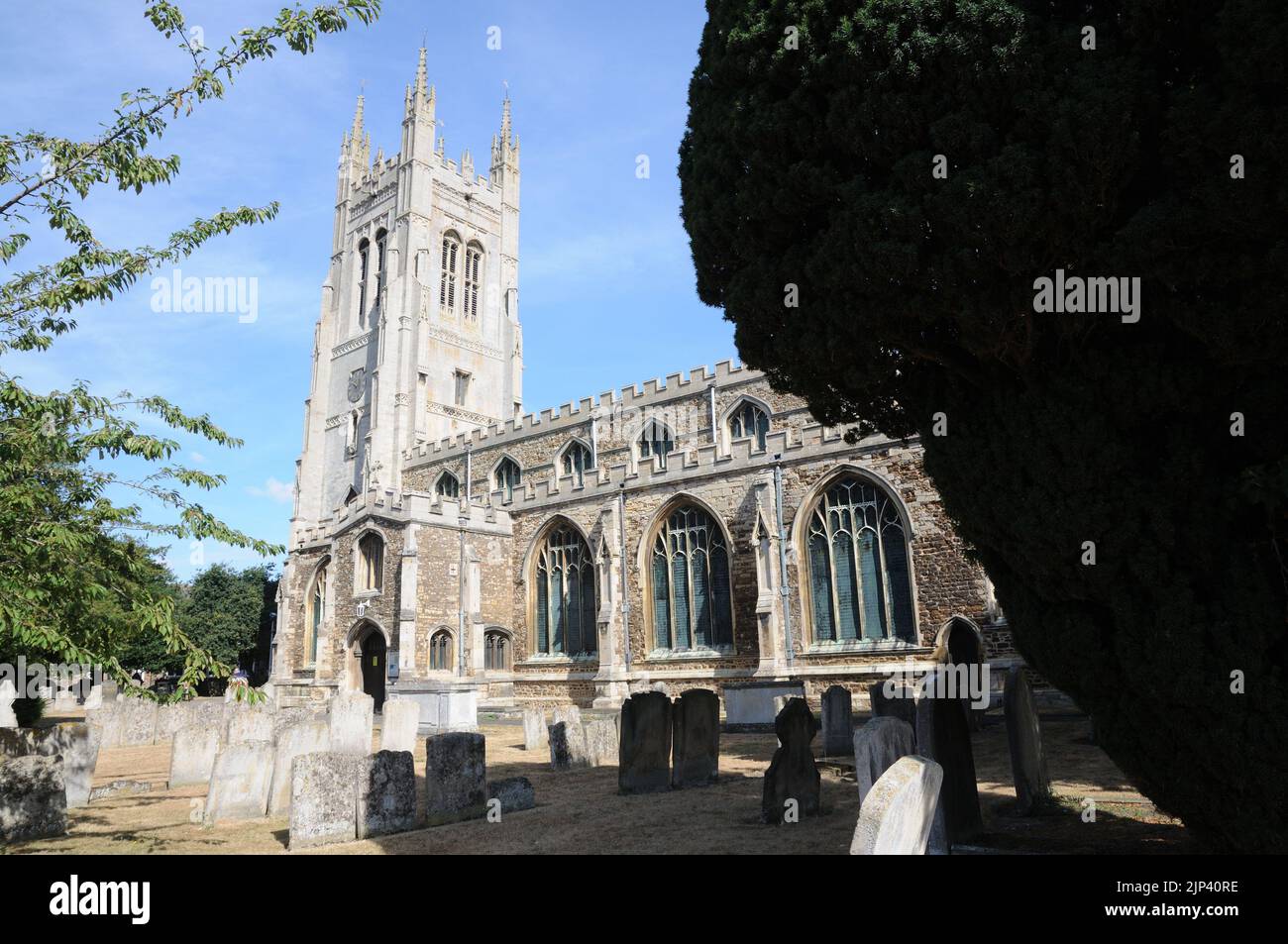 St Mary's Church, St Neots, Cambridgeshire Stock Photo