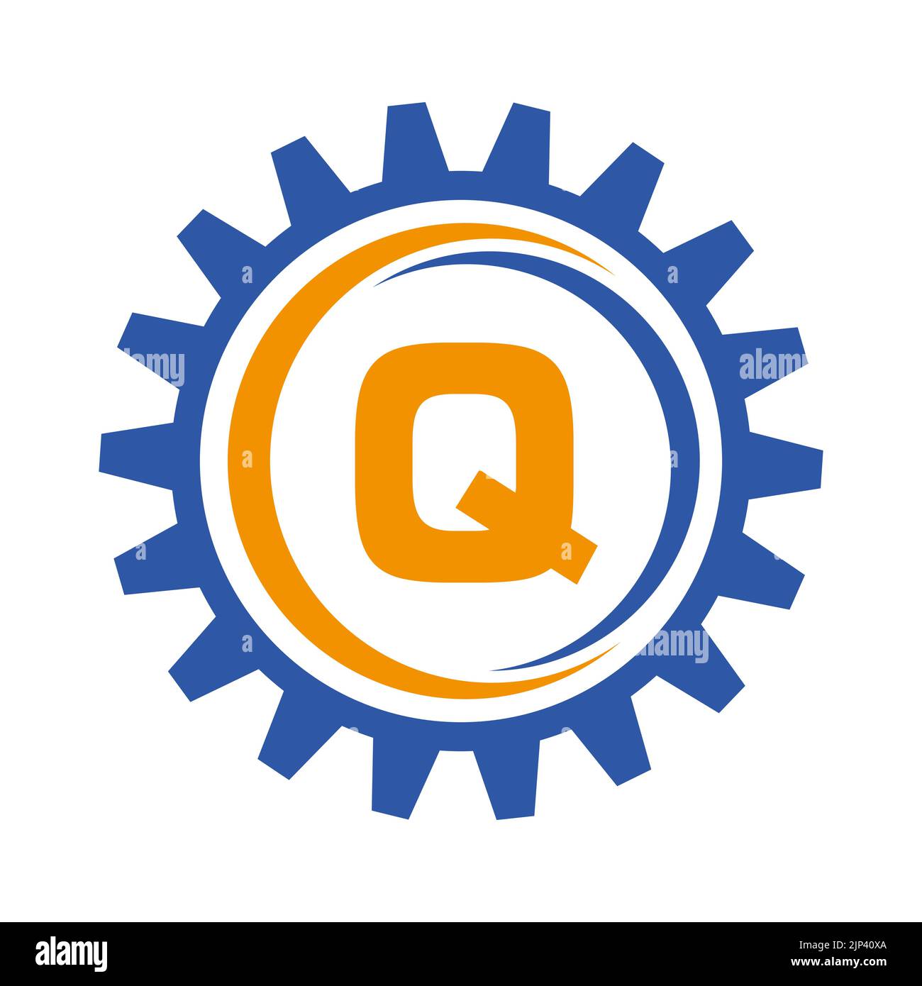 Letter Q Gear Logo Design Template. Automotive Gear Logo for Business ...