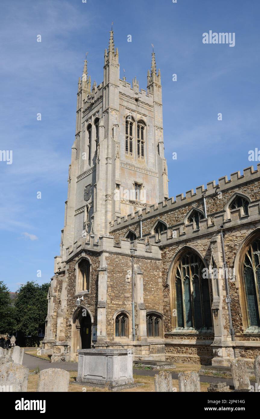 St Mary's Church, St Neots, Cambridgeshire Stock Photo