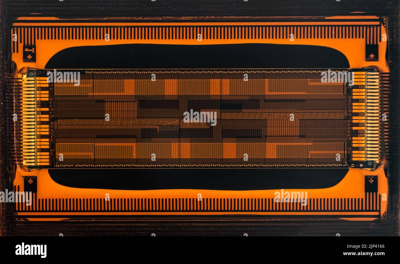 Nozzles of a color inkjet Printer head Stock Photo Alamy