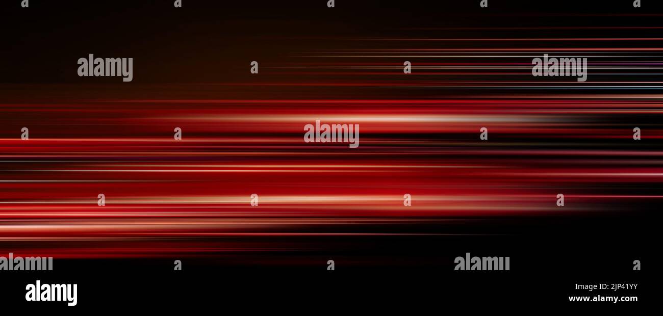 red light trails on dark background Stock Photo - Alamy