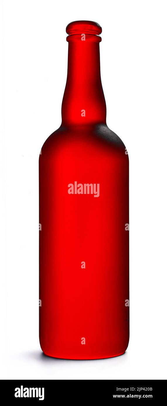 red wine bottle on white background Stock Photo Alamy