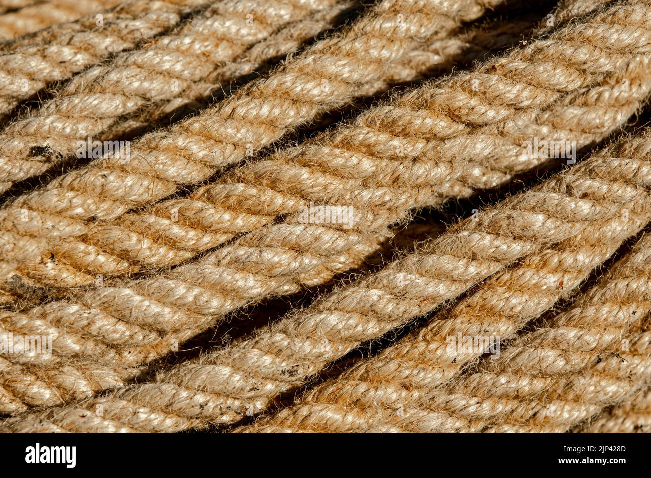 Backlash From Ropes ropes made from natural materials Stock Photo - Alamy