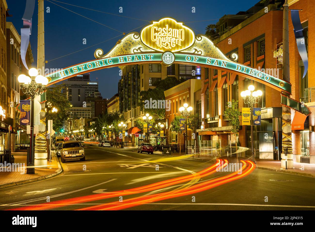 Historic Gaslamp Quarter, San Diego, California USA Stock Photo