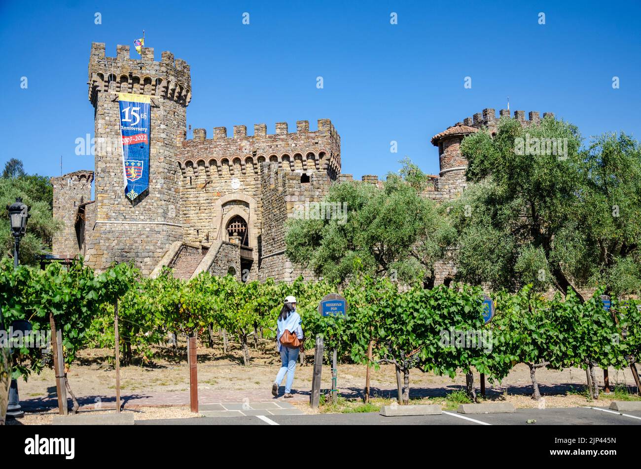 Castello di Amorosa, a a winery in a mock Tuscan Castle in The Napa