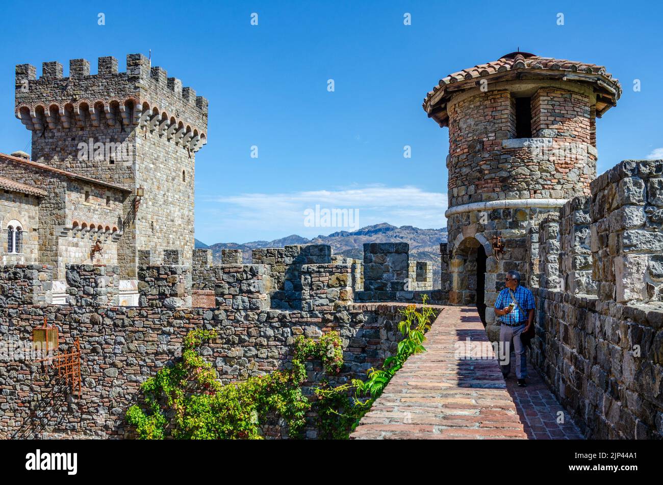 Castello di Amorosa, a a winery in a mock Tuscan Castle in The Napa