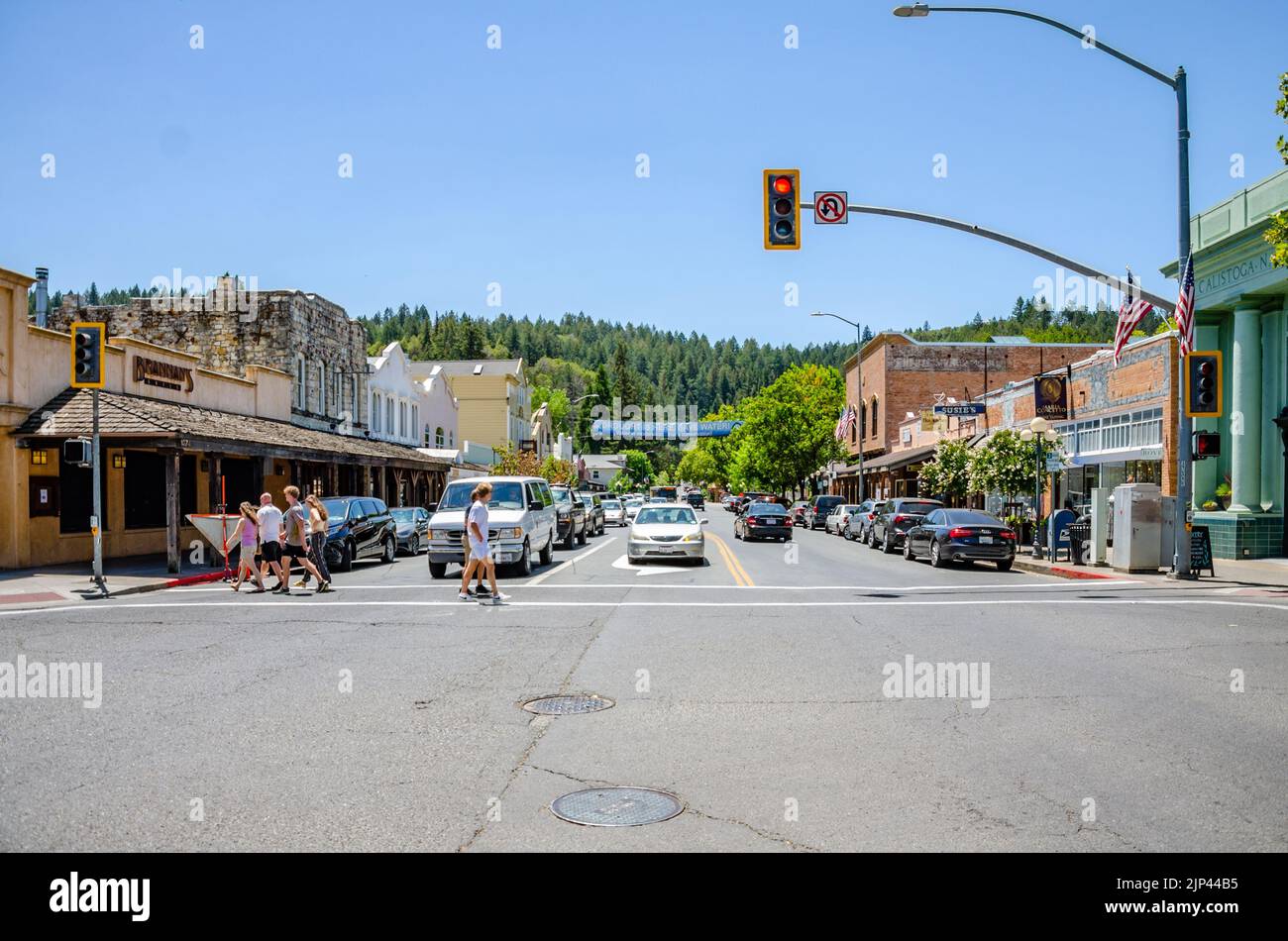 Pedestrian crossing blue sky hires stock photography and images Alamy
