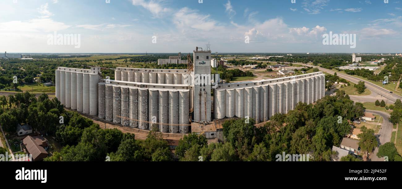 Hutchinson, Kansas A large Cargill grain elevator, one of many in the